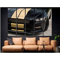 Ford Mustang Sport Auto Leinwand Wandkunst Print Triptychon Poster von CanvasPrintStudioUA