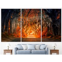 Road Wandbild Großes Canvas Print Wohnkultur Wandkunst von CanvasPrintStudioUA