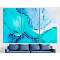 Marmoreffekt Marmor Wohnkultur Extra Große Wandkunst Print Kunst Multi Panel von CanvasPrintStudioUA