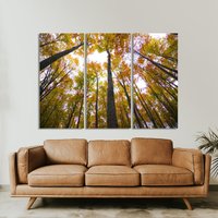 Wald Leinwand Wandkunst, Baum Kunstdruck, Haus Und Büro Dekor, Extra Große Landschaft Druck von CanvasWallArtDecors
