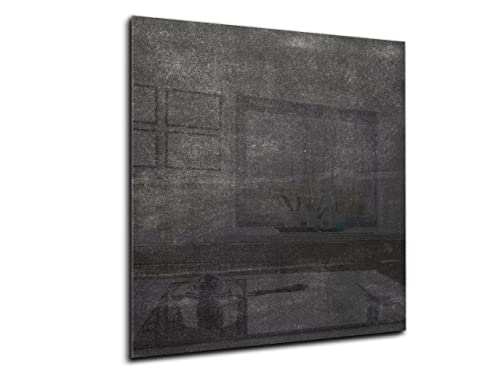 CANVAS FLY 60x70 Wandbild aus Glas, Deko für Küchenrückwand, Wandpaneele Gehärtet, Deko-Glasplatte aus Vorgespanntem Glas | Beton von Canvasfly