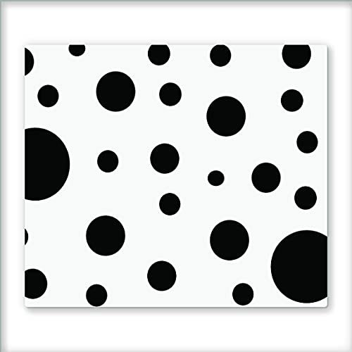 Canvas Fly 60x52 Glas-Herdabdeckplatte für Induktions- & Cerankochfeld, Küchen-Spritzschutz, Universale Küchenarbeitsplatte, Schneidebrett & Kochplatte-Abdeckung, Glasplatte inkl.Silikonnoppen von Canvasfly