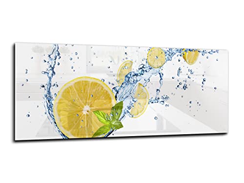 Canvasfly 100x40 Wandpaneele für Küche Deko-Spritzschutz für Küchenrückwand Glas Bilder Gehärtet Küchen-Deko Glasplatte aus Vorgespanntem Glas Küchenrückwandplatte Zitrone Canvasfly 100x40 Wandpaneele für Küche Deko-Spritzschutz für Küchenrückwand Glas Bilder Gehärtet Küchen-Deko Glasplatte aus Vorgespanntem Glas Küchenrückwandplatte Zitrone von Canvasfly