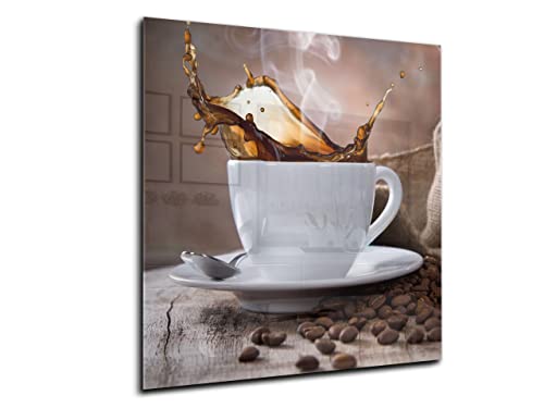 Canvasfly 60x70 Wandpaneele für Küche Deko-Spritzschutz für Küchenrückwand Glas Bilder Gehärtet Küchen-Deko Glasplatte aus Vorgespanntem Glas Küchenrückwandplatte Kaffee Canvasfly 60x70 Wandpaneele für Küche Deko-Spritzschutz für Küchenrückwand Glas Bilder Gehärtet Küchen-Deko Glasplatte aus Vorgespanntem Glas Küchenrückwandplatte Kaffee von Canvasfly