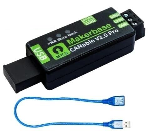 CANable 2.0 USB-zu-CAN-Adapter-Analysator CANFD slcan SocketCAN Candlelight Klipper(CANable V2.0 Pro S) von Canvia