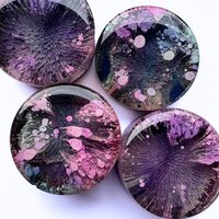 Petri Resin Magnete 1, 5" Muted Galaxy von CanyonResinCo