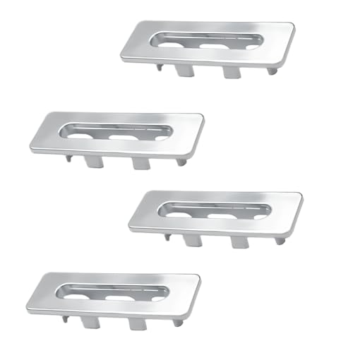 Überlaufabdeckung für Waschbecken, 4 Stück, für Küchenbecken, Überlaufabdeckung, Locheinsatzkappe, Kunststoff-Waschbeckenkappen für Küche, Badezimmer (rechteckig) von CaoXiong