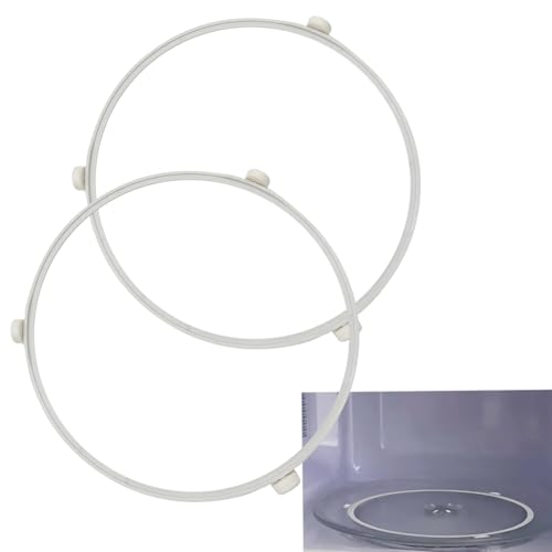 WB06X10705 Mikrowellen-Drehteller-Ring, rotierende Ringrolle, für GE-Mikrowellen, Ersatz-Innenring, Mikrowellen-Rollenring, Glasplatten-Tablett-Halter, 2 Stück WB06X10705 Mikrowellen-Drehteller-Ring, rotierende Ringrolle, für GE-Mikrowellen, Ersatz-Innenring, Mikrowellen-Rollenring, Glasplatten-Tablett-Halter, 2 Stück von CaoXiong