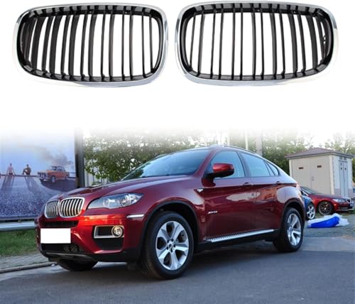 CaoYH Frontstoßstangenmaske für BMW X5 X6 E70 E71 2008-2013 Front Kühlergrille Frills Kühlergrill Grill Auto Grill Modifiziertes Zubehör CaoYH Frontstoßstangenmaske für BMW X5 X6 E70 E71 2008-2013 Front Kühlergrille Frills Kühlergrill Grill Auto Grill Modifiziertes Zubehör von CaoYH
