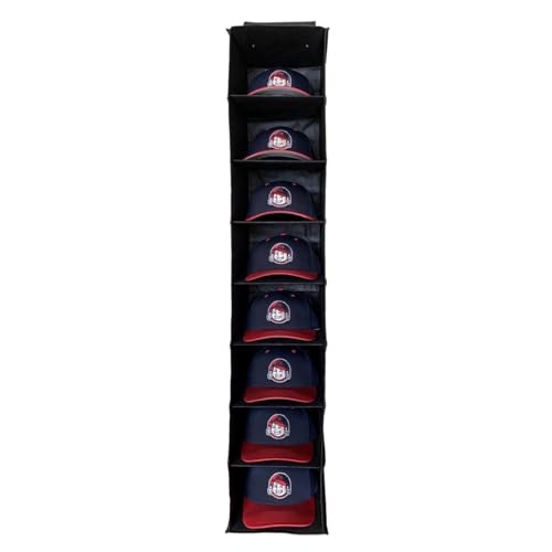 Cap Buddy Cap Regal Kappenhalter Schwarz Diese Hut Ablage passt perfekt im Kleiderschrank Wand oder Stange. Mützenaufbewahrung schützt deine Basecaps vor Staub und Dellen (Black) von Cap Buddy