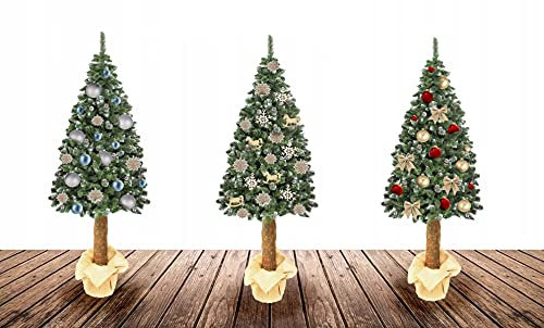 Künstlicher Weihnachtsbaum cm am Stamm 220 - naturgetreu, besonders dichte Äste, Kunstschnee, einfache Konstruktion Made in EU - Premium-Weihnachtsbaum am Stamm mit Ständer. Schlagen Sie Diese Winte von Capability