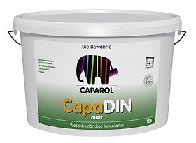 Caparol CapaDIN Innenwandfarbe 5 Liter weiß von Caparol