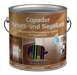 Caparol Capadur Parkettlack und Siegellack 2,5 Liter Transparent seidenmatt von Caparol