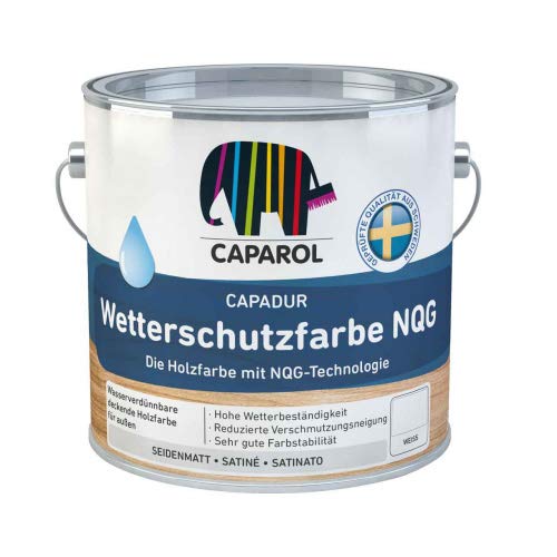 Caparol Capadur Wetterschutzfarbe NQG Größe 2,5 LTR, Farbe weiß von Caparol