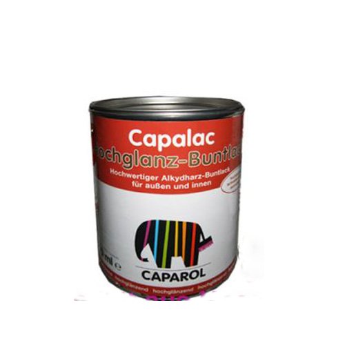 Caparol Capalac Hochglanz Buntlack 750ml Tiefschwarz RAL 9005 von Caparol
