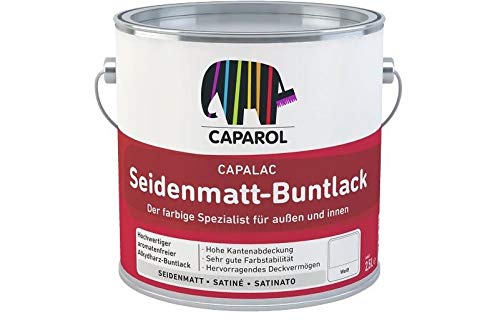 Caparol Capalac Seidenmatt Buntlack 0,75 Liter Farbwahl, Farbe:7001 Silbergrau von Caparol