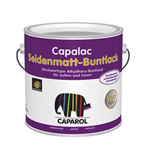 Caparol Capalac Seidenmatt Buntlack 2,5 Liter RAL 9005 Tiefschwarz von Caparol