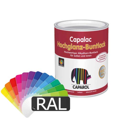 Caparol Capalac Seidenmatt Buntlack 750ml RAL 9005 Tiefschwarz Caparol Capalac Seidenmatt Buntlack 750ml RAL 9005 Tiefschwarz von Caparol