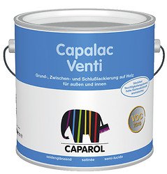 Caparol Capalac Venti 2,5 Liter Weiß - Fensterlack für Holz, Satin Finish von Caparol
