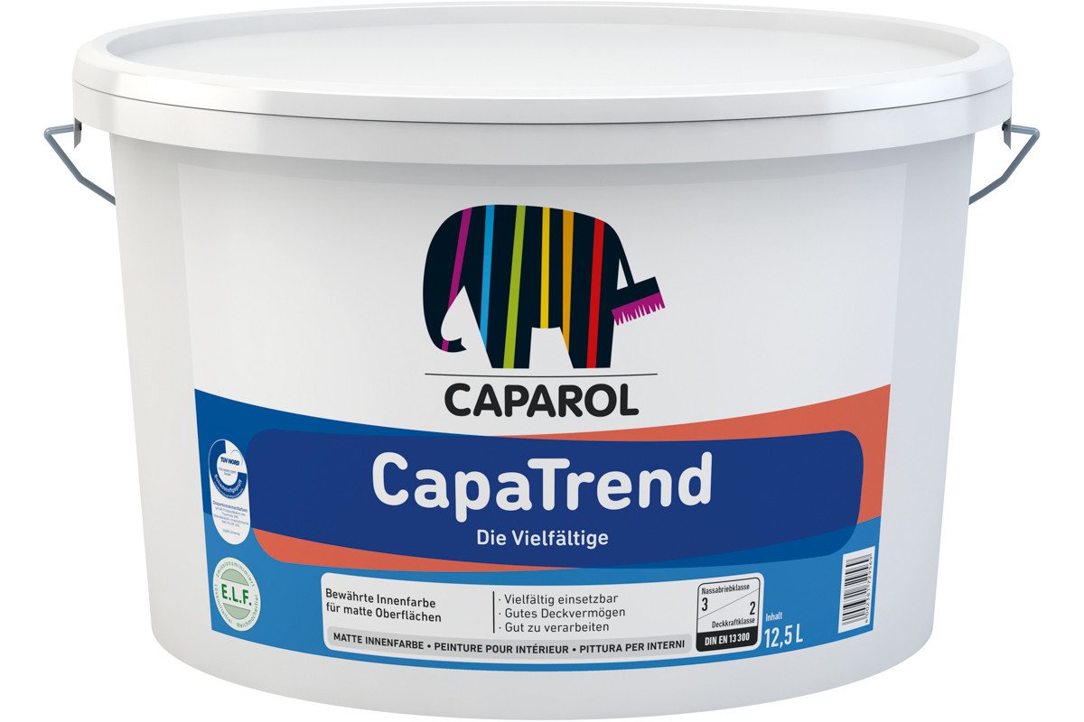 Caparol Wand- und Deckenfarbe Caparol CapaTrend weiß 12,5 l von Caparol