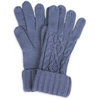 Capelli New York Strickhandschuhe 1 Paar, elegantes Zopfstrickmuster, Umschlag am Bündchen, Wollanteil von Capelli New York