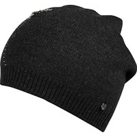 Capelli New York Strickmütze, mit Strassstein und Perlenbesatz in Blätterform von Capelli New York