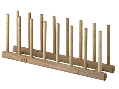Caper CPR355119 Tellerhalter Buche 7Ps, Edelstahl von Caper