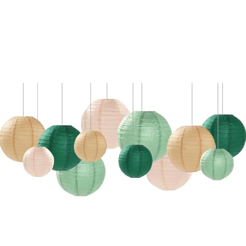 Capesaro Salbei grünes Papier Laternen dekorative 12pcs Partei hängende Dekorationen für rustikale Party Braut Dusche Hochzeit Baby Dusche Graduierung Jahrestag neutral Raumdekoration Capesaro Salbei grünes Papier Laternen dekorative 12pcs Partei hängende Dekorationen für rustikale Party Braut Dusche Hochzeit Baby Dusche Graduierung Jahrestag neutral Raumdekoration von Capesaro