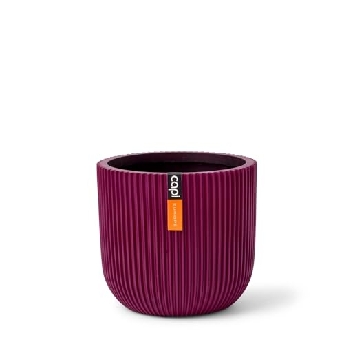 Capi Europe - Blumentopf Kugel Groove Colours - 24x21 - Lila - Öffnung Ø21 - Blumentopf für drinnen - BGVP134 von Capi Europe