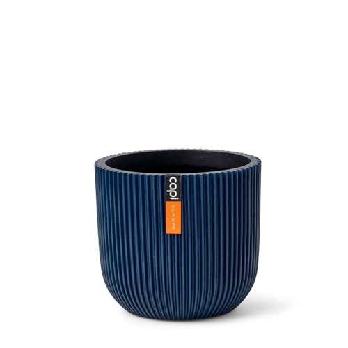 Capi Europe - Blumentopf Kugel Groove Colours - 9x8 - Dunkelblau - Öffnung Ø7 - Blumentopf für drinnen - BGVDB139 von Capi Europe