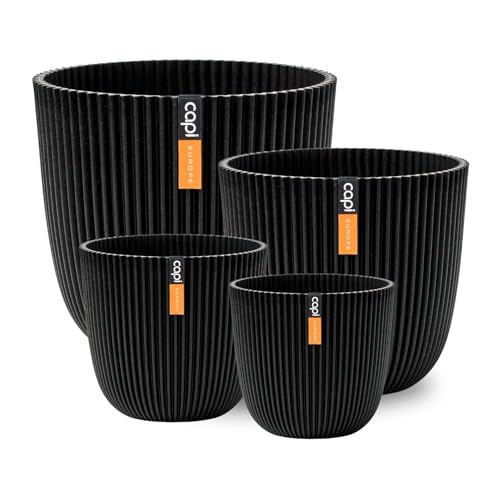 Capi Europe - Geschenkset Blumentopf Kugel Groove 'Made with' Textil schwarz - Set L - Blumentöpfe für drinnen und draußen - Hergestellt aus recycelten Materialien Capi Europe - Geschenkset Blumentopf Kugel Groove 'Made with' Textil schwarz - Set L - Blumentöpfe für drinnen und draußen - Hergestellt aus recycelten Materialien von Capi Europe