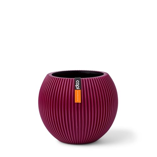 Capi Europe - Gefäß Kugel Groove Colours - 22x18 - Lila - Öffnung Ø16 - Blumentopf für drinnen - BGVP103 Capi Europe - Gefäß Kugel Groove Colours - 22x18 - Lila - Öffnung Ø16 - Blumentopf für drinnen - BGVP103 von Capi Europe