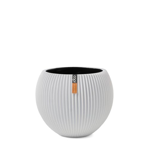 Capi Europe - Gefäß Kugel Groove Colours - 22x18 - Weiß - Öffnung Ø - Blumentopf für drinnen - BGVWE103 Capi Europe - Gefäß Kugel Groove Colours - 22x18 - Weiß - Öffnung Ø - Blumentopf für drinnen - BGVWE103 von Capi Europe