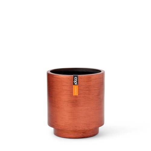 Capi Europe - Gefäß Zylinder Retro Gold & Copper - 11x12 - Kupfer - Öffnung Ø10 - Blumentopf für drinnen - BRTC312 von Capi Europe