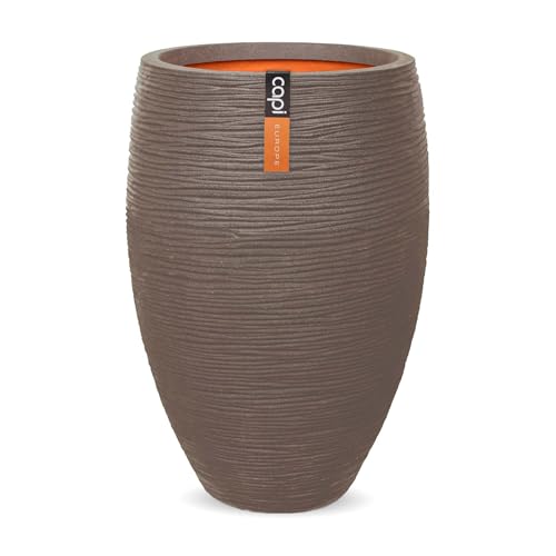 Capi Europe - Gefäß elegant Deluxe Rib NL - 51x72 - Warm Taupe - Öffnung Ø31 - Blumentopf für den Innen- und Außeneinsatz - Bruchsicher - 100% recycelbar - KWTR1138 Capi Europe - Gefäß elegant Deluxe Rib NL - 51x72 - Warm Taupe - Öffnung Ø31 - Blumentopf für den Innen- und Außeneinsatz - Bruchsicher - 100% recycelbar - KWTR1138 von Capi Europe