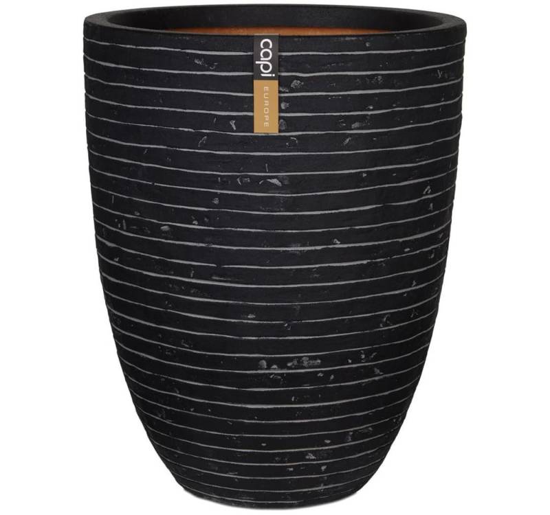 Capi Blumentopf Blumenkübel Nature Row Elegant Niedrig 46x58 cm Anthrazit KRWZ783 (1 St) von Capi