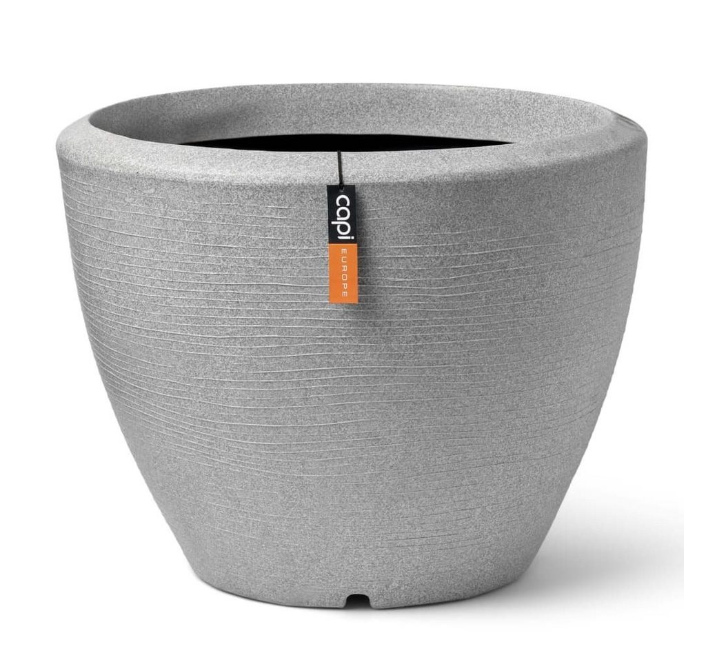 Capi Blumentopf Blumentopf Arc Granite Konisch Niedrig 34x25 cm Elfenbeinfarben (1 St) von Capi