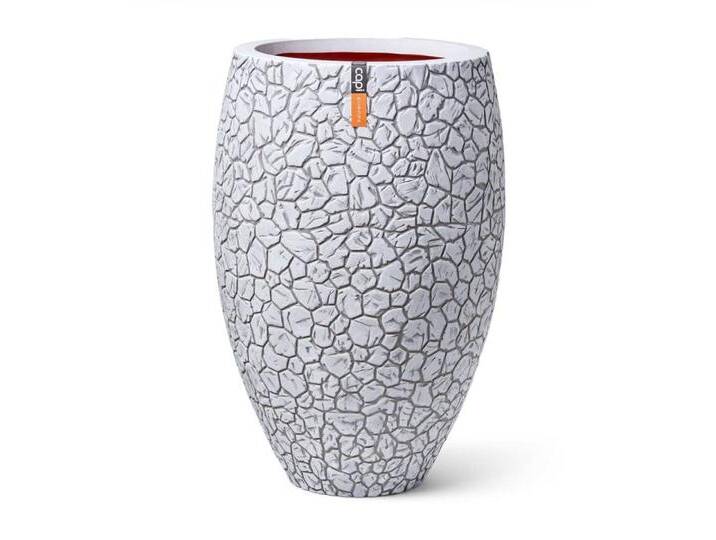 Capi Blumentopf Vase Clay Elegant Deluxe 50x72 cm Elfenbeinfarben (1 St), Elfenbein von Capi