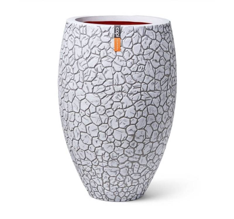 Capi Blumentopf Vase Clay Elegant Deluxe 50x72 cm Elfenbeinfarben (1 St) von Capi