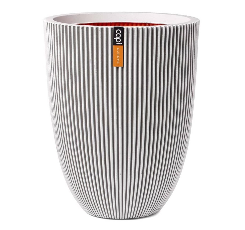 Capi Blumentopf Vase Groove Elegant 34x46 cm Elfenbein (1 St) von Capi