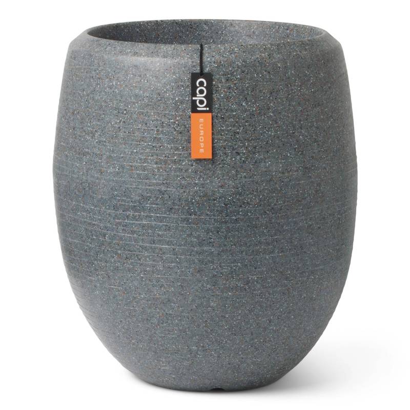 Capi Pflanzgefäß Elegant Deluxe Granite Ø 43 cm x 50 cm Anthrazit von Capi