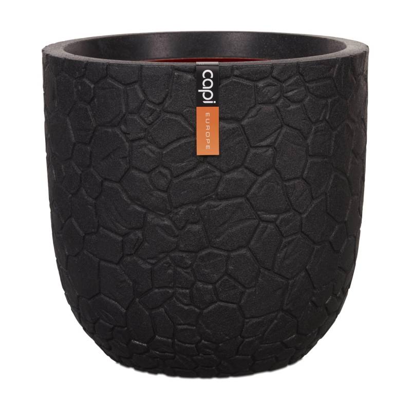 Capi Pflanztopf Kugel Clay Ø 35 cm x 34 cm Schwarz von Capi
