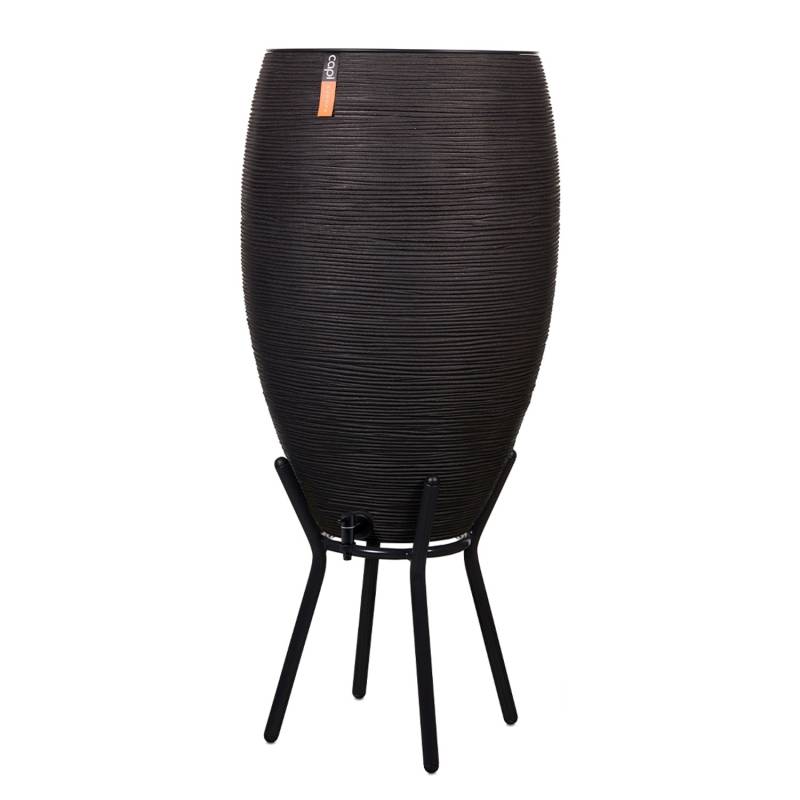 Capi Regentonne Regenspeicher Rib Schwarz 130L von Capi