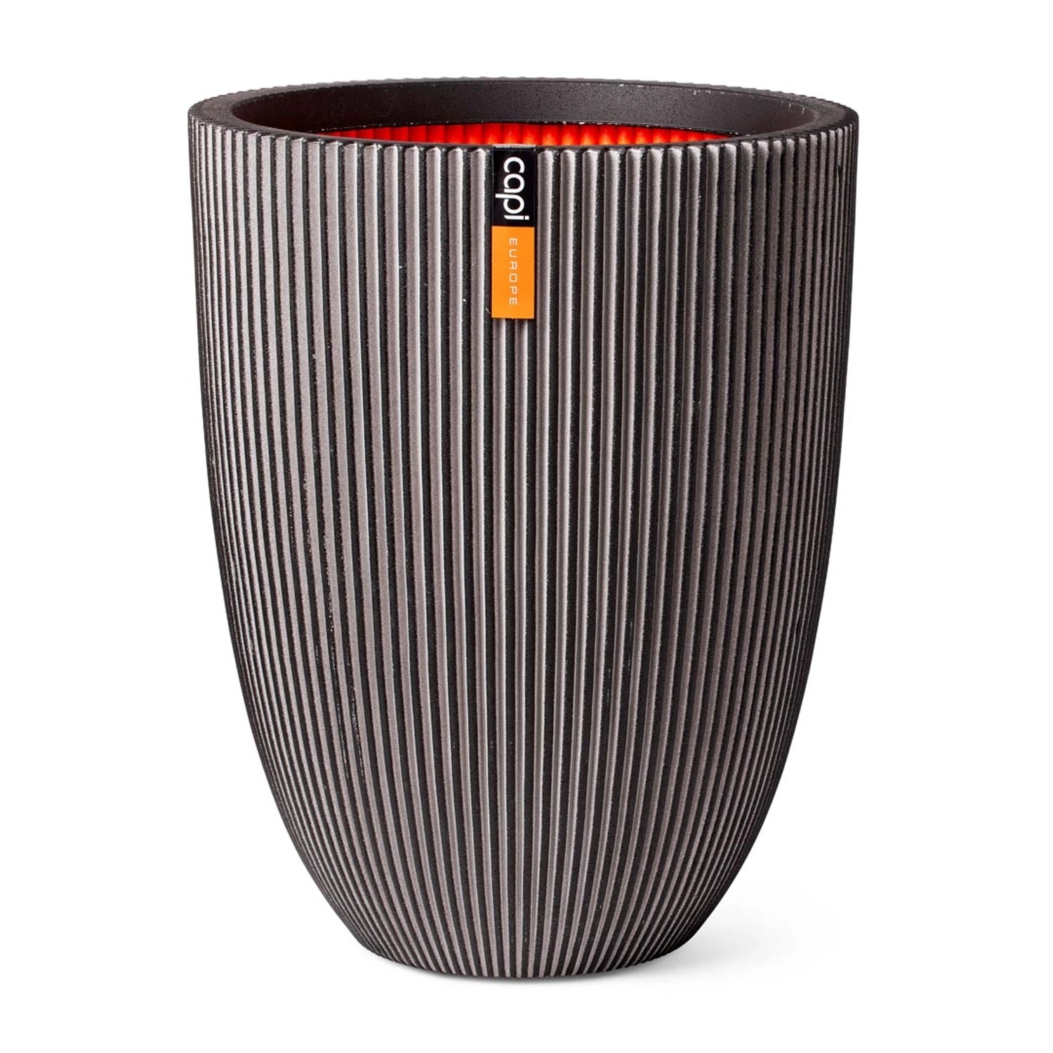 Capi Übertopf Kugel Groove NL elegant Anthrazit 34 x 46 cm Capi Übertopf Kugel Groove NL elegant Anthrazit 34 x 46 cm von Capi