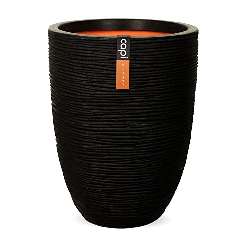 Capi kblr782 Nature Vase Elegante Low Rib, schwarz, 91,4 x 119,4 cm Capi kblr782 Nature Vase Elegante Low Rib, schwarz, 91,4 x 119,4 cm von Capi