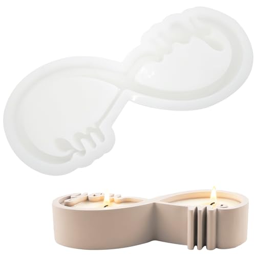 1 Packung Silikon-Kerzenformen, Harz-Betongussbehälterform für Valentinstagsdekoration, Schmuckaufbewahrung, Gipsbastelarbeiten 1 Packung Silikon-Kerzenformen, Harz-Betongussbehälterform für Valentinstagsdekoration, Schmuckaufbewahrung, Gipsbastelarbeiten von Capiant
