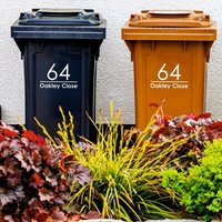Benutzerdefinierte Mülltonnenaufkleber | Hausnummer & Adresse Für Organisation Wasserdichte Aufkleber Für Die Wohnkultur Hauptdekorationsgeschenk von CapitalLetterSigns