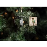 Personalisierter Papagei Weihnachtsverzierung Benutzerdefinierte Haustier-Gedenkkugel, Baumdekoration, Weihnachtsvogel-Schmuckkugeln Geschenk Personalisierter Papagei Weihnachtsverzierung Benutzerdefinierte Haustier-Gedenkkugel, Baumdekoration, Weihnachtsvogel-Schmuckkugeln Geschenk von CapnebStudio