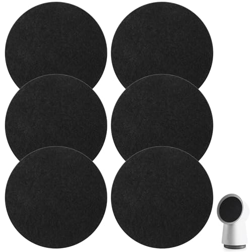 Capoda Aktivkohle-Ersatzfilter-Set für tragbare Dunstabzugshauben, kreisförmige Aktivkohlefilter zur Geruchs- und Fettentfernung (11,9 cm), 6 Stück von Capoda