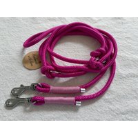 Tauleine Hundeleine Leine Ca. 2, 80 M 3-Fach Verstellbar Rosa 8 Mm Ppm Seil von CapolinoLeinen
